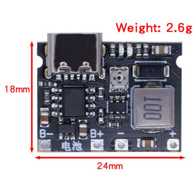 3.7V tot 9V 5V 2A DC-DC Step Up Boost Module 18650 Lithiumbattery Charging Discharging Board Type-C DC TP4056
