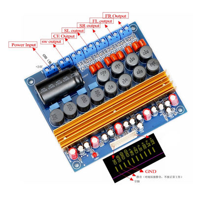 TPA3116D 5.1 Kanaals Klasse D Digitale Versterker Board 100W + 100W + 4*50W voor krachtige Luidsprekers