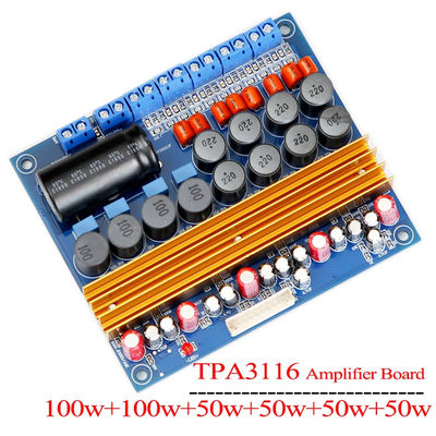 TPA3116D 5.1 Kanaals Klasse D Digitale Versterker Board 100W + 100W + 4*50W voor krachtige Luidsprekers