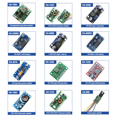 Verstelbare 3A DC-DC-converter module voor het monteren van 5V-15V Input Voltage Step-Down Power Supply