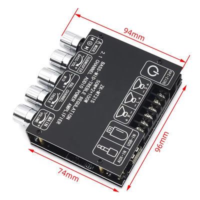 2.1 Channel Subwoofer AUX 12V 24V Audio Stereo 5.1 Bass Digital Power Amplifier Board ZK-MT21S 2x50W 100W voor DC Adapter