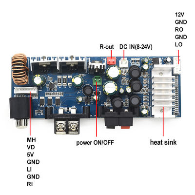 CA-3116AS Professional 2.0 Channel Digitale Subwoofer Versterker Board 2*100W 8-24V Mini TPA3116 voor Home Sound