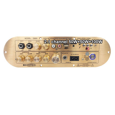 High-Power D900 2x50W+100W Home Versterker met geïmporteerde IC Bluetooth Board 2.1 Channel High en Low Tone Subwoofer