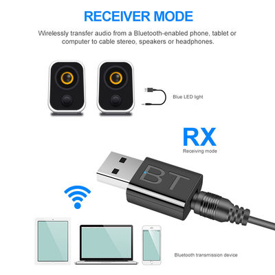 Bluetooth 5.0 Audio Adapter met 10m transmissiebereik en Dual Mode voor draadloze audio streaming