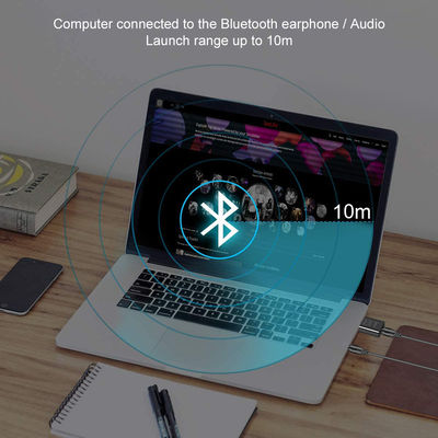 Bluetooth 5.0 Audio Adapter met 10m transmissiebereik en Dual Mode voor draadloze audio streaming