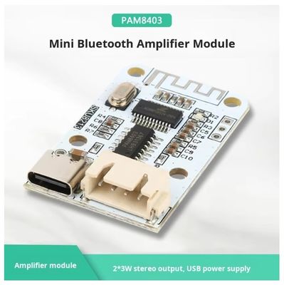 PAM8403 Mini Bluetooth Versterker Board 5V 2x3W Type-C