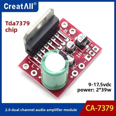 2.0 Twee-kanaal 39W Power Amplifier Board 12V DC Audio Module