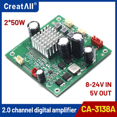CA-3138A 5V Dual Channel Versterker Board 2x50W 8-24V Input