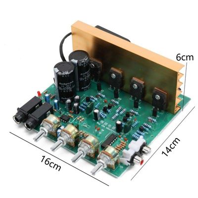 100W 2.0 Channel Audio Amplifier Board PCB-module 16x14x6cm