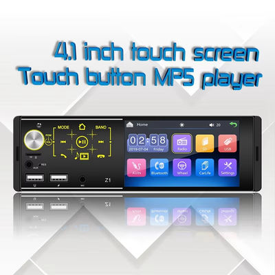 4.1 inch Draagbare Autoradio met Dubbele USB HD Touchscreen voor Bluetooth MP5 Speler Kleurrijke Lichten Autoradio CD voor DVD VCD