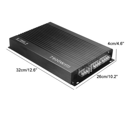 Directe verkoop van nieuw model 1900.4 High Power Car Audio Amplifier 12V Aluminium alloy In-Car Four-Way 4 Channel Crossovers