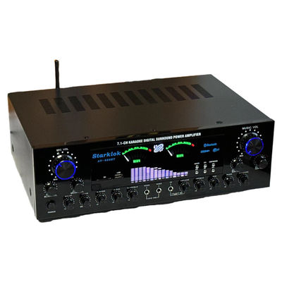 AV-888BT 2800W Home Karaoke Dual-Ring Power Amplifier Nieuw Model 7.1 Channel Zone Tuning High-Power Metal Construction