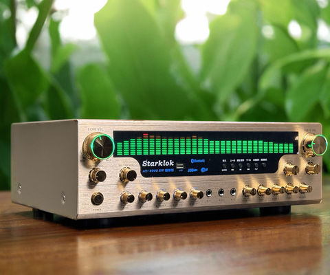 8000SW Flagship Versie 7.1 CH 2500W Thuisversterker Volledig Aluminiumlegering Gouden Behuizing Dubbele Ring Koeienverdeling Stereo Versterker