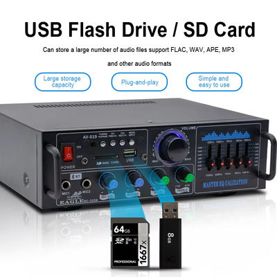 160W Dual Channel HiFi Stereo Audio Home Digitale Versterker Professionele buisversterker Module Microfoon Invoer Afstandsversterker