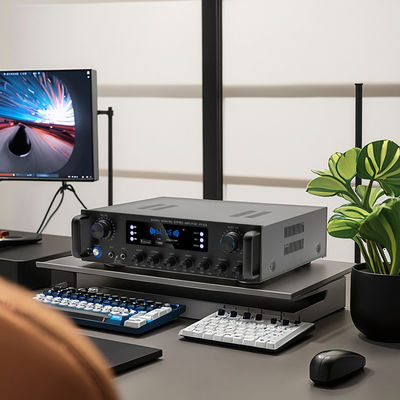 AV-628 Professionele 2.1 Kanaals 600W Home Coaxiale Subwoofer Versterker Hoogvermogen Model BT Glasvezel Ontvanger Grensoverschrijdend