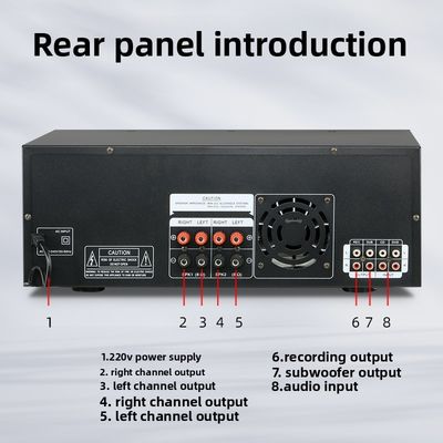 ZX-12B 4.0 Channel 800W HiFi Audio Versterker Hot-Selling High-Power BT Wireless Home Audio Large Digital Receiver Versterker