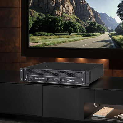T-1200 T-1000 T-800 T-600 2*600W Commerciële High-Power Professionele KTV AV Versterker Metalen Pure Eindversterker