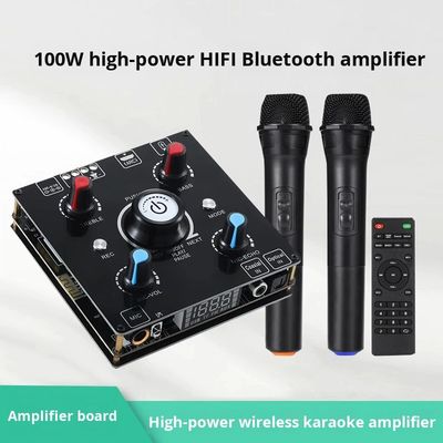 2.0 Kanaals Hoogvermogen 100W Draadloze Karaoke Versterker BT Verliesvrije Decodering HDML ARC Optische Vezel Coaxiale Elektronica Voorraad