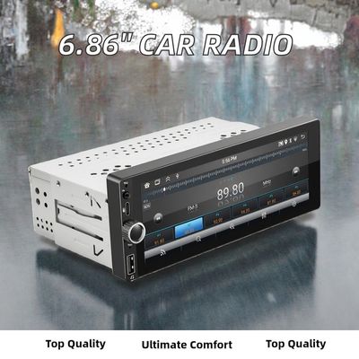 Single Din 6,86 inch CarPlay/Android Auto autoradio met touchscreen LCD USB-aansluiting Dashboard plaatsing