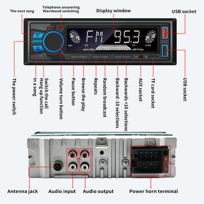 820S Kort Model Blauw Licht voor BT Draadloze Auto MP3 Speler Nieuwe Radio Host Telefoon Grip Handsfree Verliesvrije Muziek voor Grensoverschrijdend