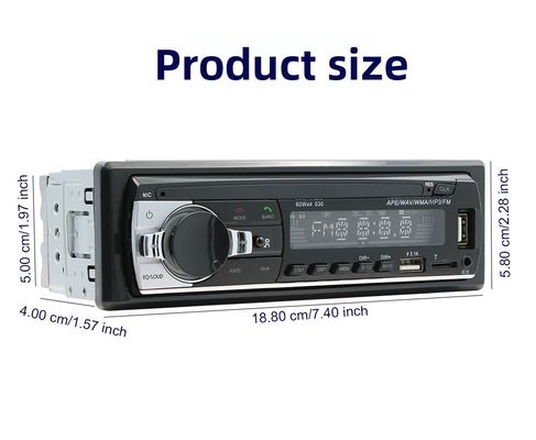 Creatall Single-Disc Universele Auto MP3-speler USB Flash Drive BT Draadloze Versterker Handsfree Audio Head Unit Centrale Bediening