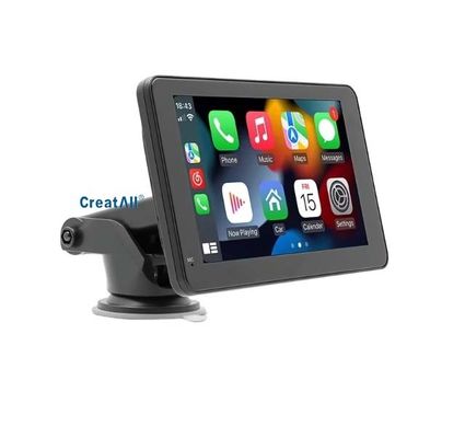 Creatall 7 inch Draagbare Auto MP5 Speler voor Bluetooth Handsfree Bedraad/Draadloos CarPlay & Android Auto Stereo Audio WAV MP3