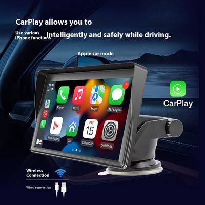 Creatall 7-inch draagbare draadloze CarPlay MP5-speler voor Bluetooth Nieuwe grensoverschrijdende multimedia-kaart slot Hoofd Eenheid ondersteunt WAV