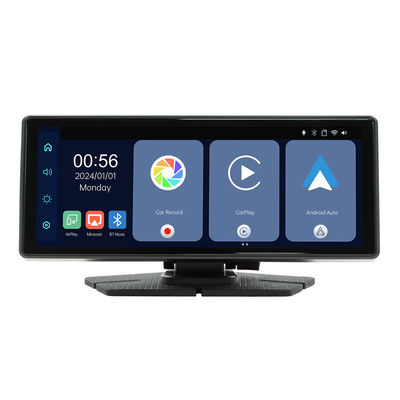 Creatall 8,1 inch Draagbaar Alles-in-één Auto Navigatie Apparaat Draadloze CarPlay Voor Achter Dubbele Opname Dashcam voor Dashboard
