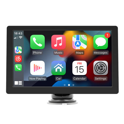 Creatall 9-inch draagbare high-definition MP5-speler met groot scherm, bedrade/draadloze Carplay voor Bluetooth-dashboard, 1 jaar