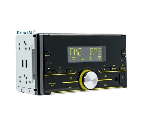 Creatall 12V Dual-Disk Auto MP3-speler Smart voor Bluetooth Auto Versterker Radio Kleurrijk Licht Aux SD-kaart Aansluiting 1 jaar