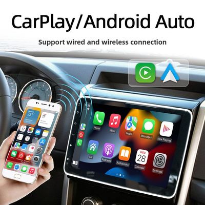 Creatall 10.1 inch Centrale besturingswagen Android GPS-navigatie-eenheid CarPlay voor BT USB 360 graden draaiend scherm Single Head
