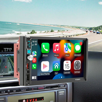 Creatall 7-inch Dual Reel Reverse Camera MP5 Speler voor Bluetooth Centrale besturingsscherm CarPlay Navigatie Android Auto Mirror