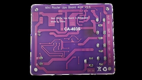 CA-403S Mini Router Ononderbroken Voeding Board met 40W Uitgang 11.1V Batterij Ingang en Kortsluitingsbeveiliging