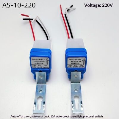 Wholesale AS-10 Street Lamp Controller Automatic Light Control Switch Induction Delay 15s Optically Controlled 220V/12V/110V
