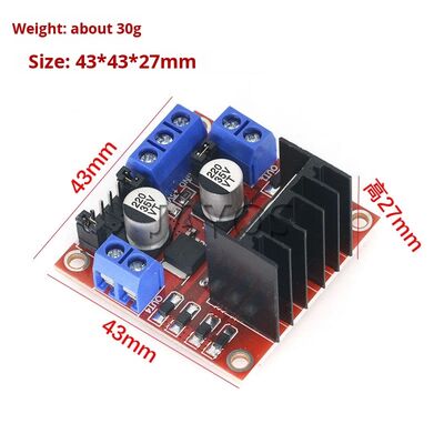 Factory Direct Sales L298N Motor Driver Board Module DC Stepper Motor Robot Smart Car Made in China