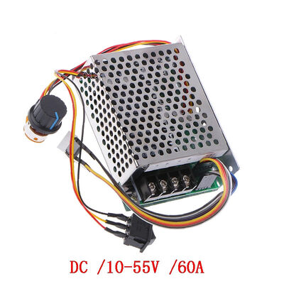12V Motor Speed Controller DC 10-55V 60A CW CCW Reversible Switch Digital Display Board DC DC Converters Power Voltage Module