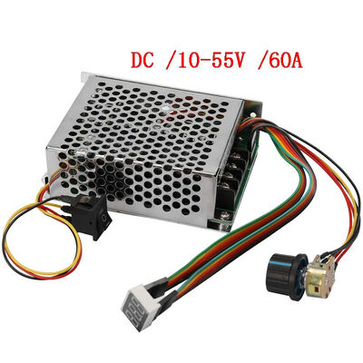 12V Motor Speed Controller DC 10-55V 60A CW CCW Reversible Switch Digital Display Board DC DC Converters Power Voltage Module