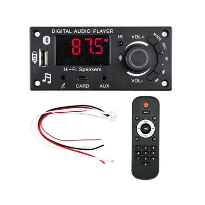 2*50W 5.0 MP3 Decoder Board Stereo Speaker Amplifier Module with FM Radio TF USB Mic Record Call & Call Music Accessory