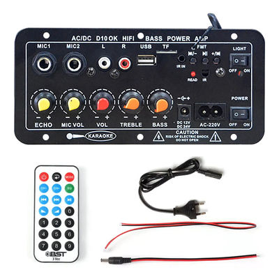 D10 BT Versterker Audio Board met 200W Peak Power Bluetooth 5.0 en Dual Microphone Input voor Karaoke