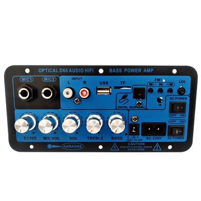D60 50W Subwoofer Versterker Board met Bluetooth en optische audio-invoer voor 12V/24V/220V Power