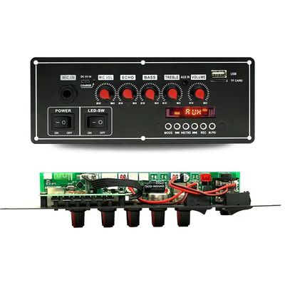 Stemrecorderfunctie 2x20W 7.4V Draadloze bekabelde microfoon Trolley luidspreker Sound Bt Decoder Amplifier Board