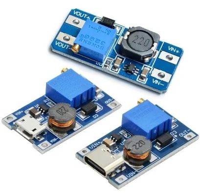 Creatall MT3608 DC-DC Boost Module 2A Boost Board Input Voltage 2-24V Output Voltage 30V