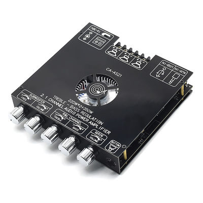 CA-AS21 2.1 Channel BT Subwoofer Versterker Audio Board 2*220W+350W 12-24V AMP