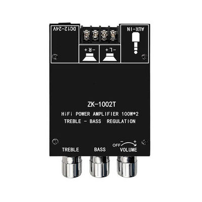 ZK-1002T HIFI 2.0 Channel 5.0BT 100Wx2 Versterker Board Stereo Subwoofer Speaker Module met AUX Communicatie