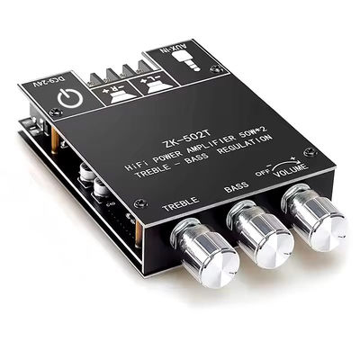 TPA3116D2 Subwoofer Audio Amplifier Module ZK-502T 2-Channel Audio Stereo Board met 2*50W Bass AMP en AUX Communicatie