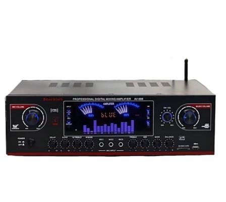 AV-888 7.1 Kanaals 2000W Hoog Vermogen Home Theater Karaoke Versterker Luidspreker Dubbele Lus 12 Buizen Gemaakt van Duurzaam Metaal