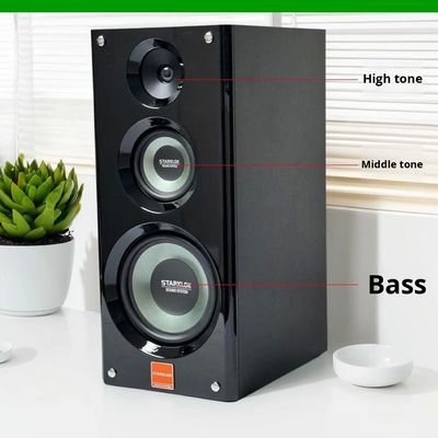 Pak:Cyclone No. 8 geschilderde drie-weg huisversterker luidspreker set met SR8800 versterker en 10-inch subwoofer