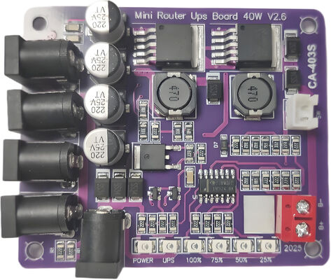 CA-403S Mini Router Ononderbroken Voeding Board met 40W Uitgang 11.1V Batterij Ingang en Kortsluitingsbeveiliging